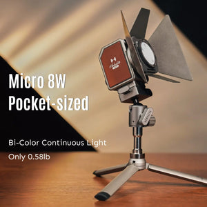 Hobolite Micro 8W Portable Bi-Color Continuous LED Lighting Kit